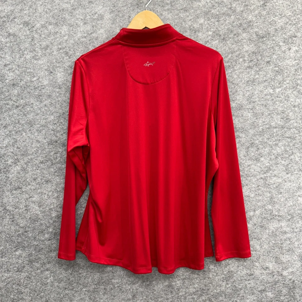 Greg Norman Play Dry Women's Top Activewear Tennis Golf, 1/4 Zip, Red, Size XXL - Image 3 of 4