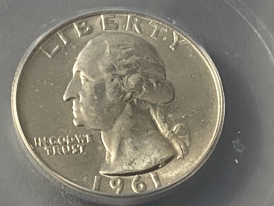 1961D WASHINGTON QUARTER ICG MS67 , VERY RARE IN THIS HIGH CONDITION - Image 2 of 4