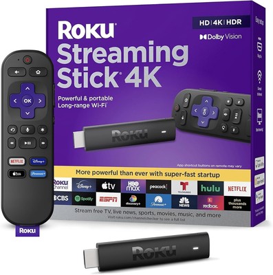 Roku Streaming Stick 4K 3820 HDR Media Streamer - HOT ITEM - FREESHIPPING