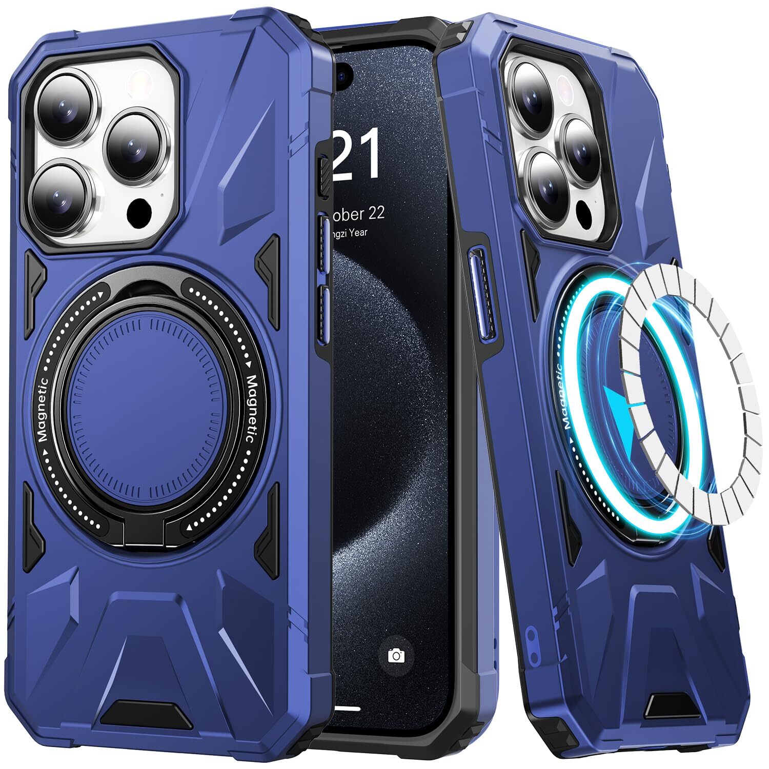 LUMARKE Strong Magnetic for iPhone 15 Pro Max Case - Military-Grade Drop Test...