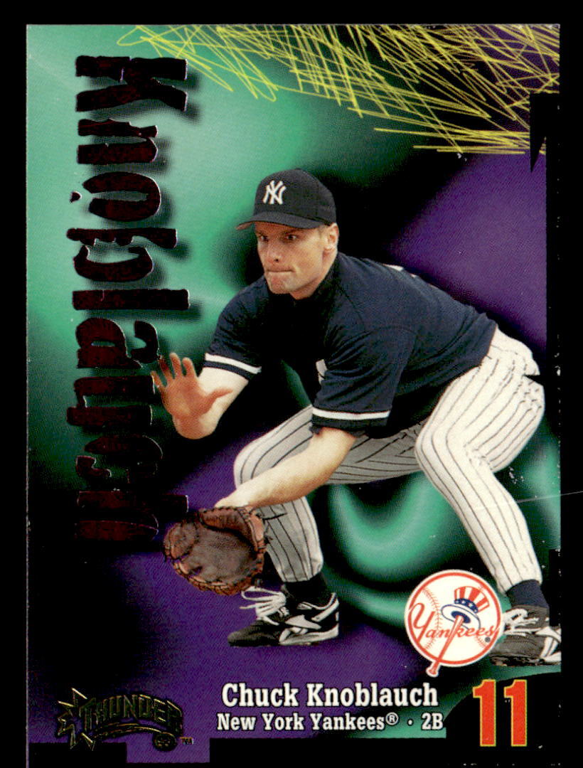Chuck Knoblauch 1998 Circa Thunder  Card #123 New York Yankees