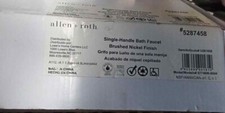 Allen Roth Brushed Nickel Finish 1-Handle Bathroom Faucet 5287458