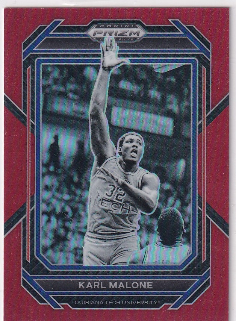Panini Prizm Draft Picks 2023 NBA No. 93 Karl Malone Red 138/299