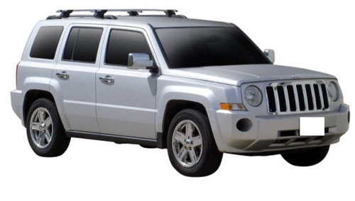 2x Roof racks for Jeep Patriot  2007 - 2021 / Aerodynamic Cross bar - Picture 2 of 3