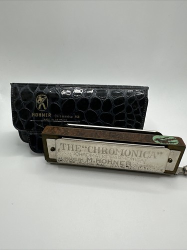 "THE CHROMONICA" MODELL 260 "C" VON M. HOHNER MIT ORIGINAL AUFBEWAHRUNGSKOFFER - Bild 1 von 8