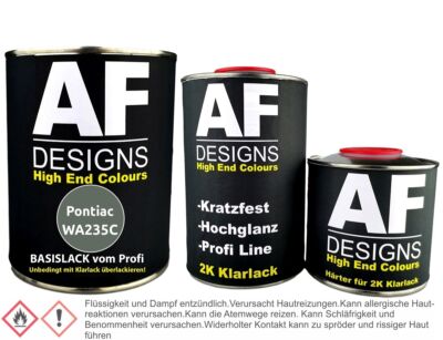 Autolack für Pontiac WA235C Medium Dark Crystal Green 1,25L Klarlack Set