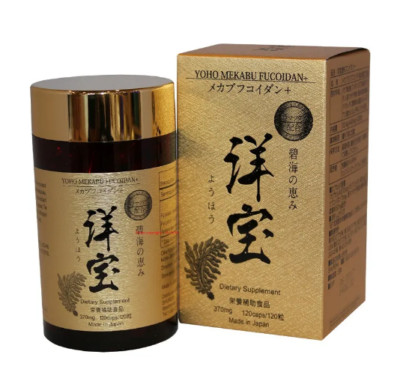 YOHO MEKABU FUCOIDAN MADE IN JAPAN - 120-Caps 370mg (Newest Release Exp 2027)