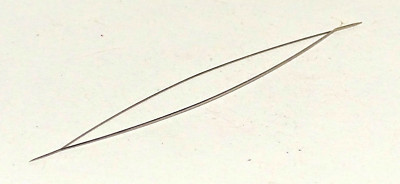 Big eye Nadel Perlennadel  4,5 / 5,5 / 7,5 / 11,5 cm  Nadelstärke 0,25 mm