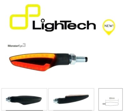 LIGHTECH PAAR BLINKER LED FRE935NER POSITION + STOPP ZUGELASSEN MOTORRAD