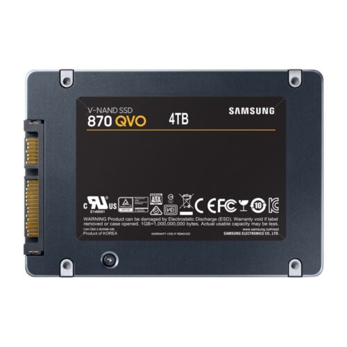 Samsung 870 QVO 4TB SATA III 2.5" Internal SSD MZ-77Q4T0B/AM New No Box - Afbeelding 1 van 2