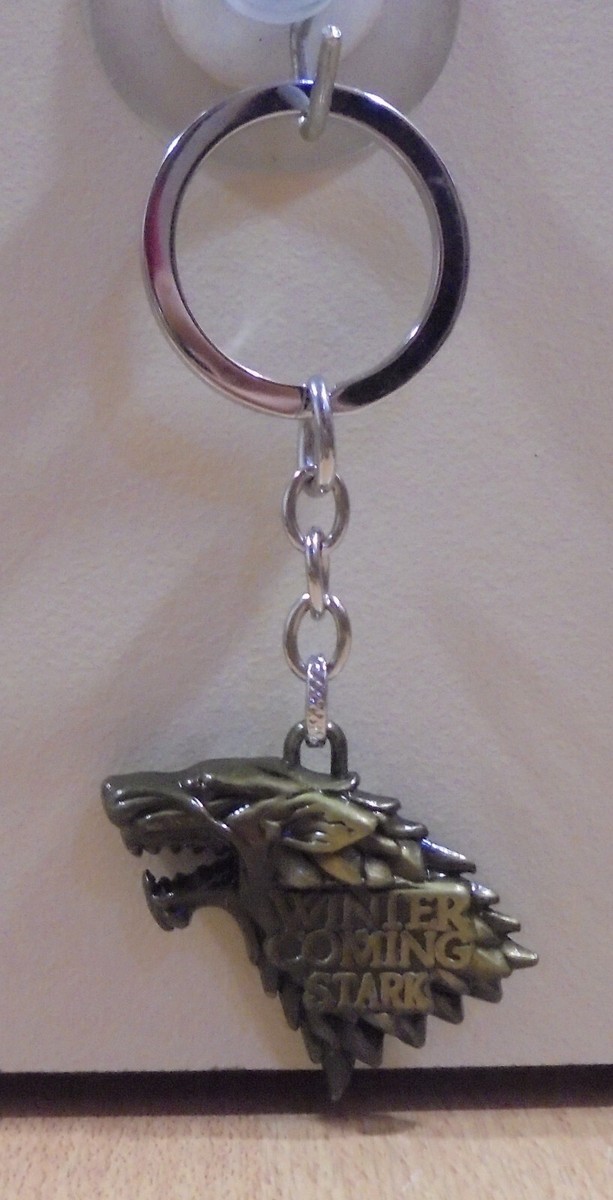 Metal Keychain Stark Keychain Game Of Thrones House Stark Metal
