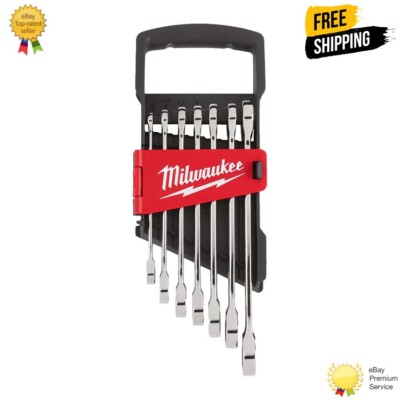 Milwaukee 7-teiliges Ratschenschlüssel-Set - 4932471339