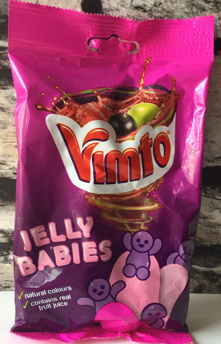 Vimto Fizzy Pencil real fruit juice sweets blackcurrant flavour 220  g