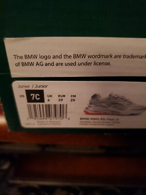 NIB PUMA BMW MOTORSPORT FAST CAT MEN'S SILVER White Red RUNNING SYSTEM SHOES 11
