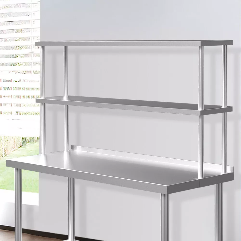 Work table with overhead shelf deals