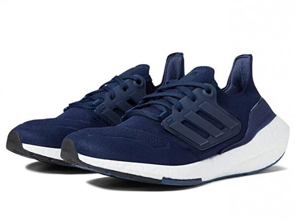 adidas Ultraboost 22 Women's Running Shoes - UK 4.5 - Navy Blue/White (GX5593)
