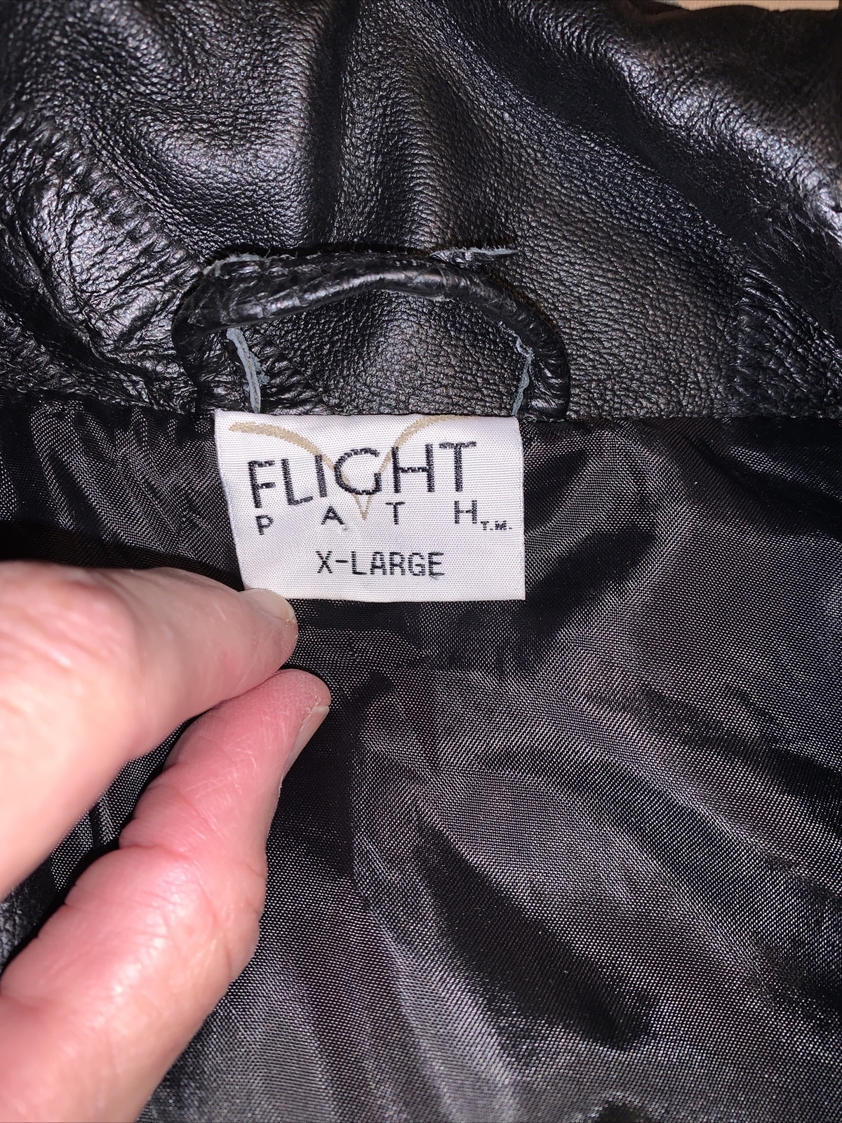 FLIGHT PATH Patchwork Leather Flight Bomber Jacke… - image 12