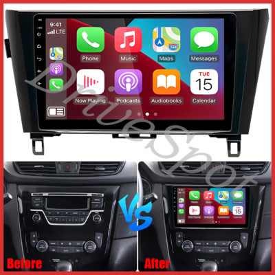 10'' Carplay Android 13 Car Stereo Radio GPS For Nissan Rogue X-Trail 2014-2018