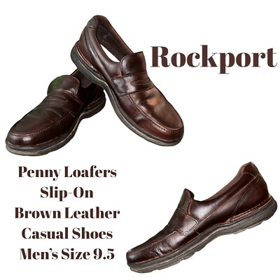 Rockport Brown Leather Slip-On Casual Loafer 345ec76f4f90e152cc42566ac07c7c  main image 4