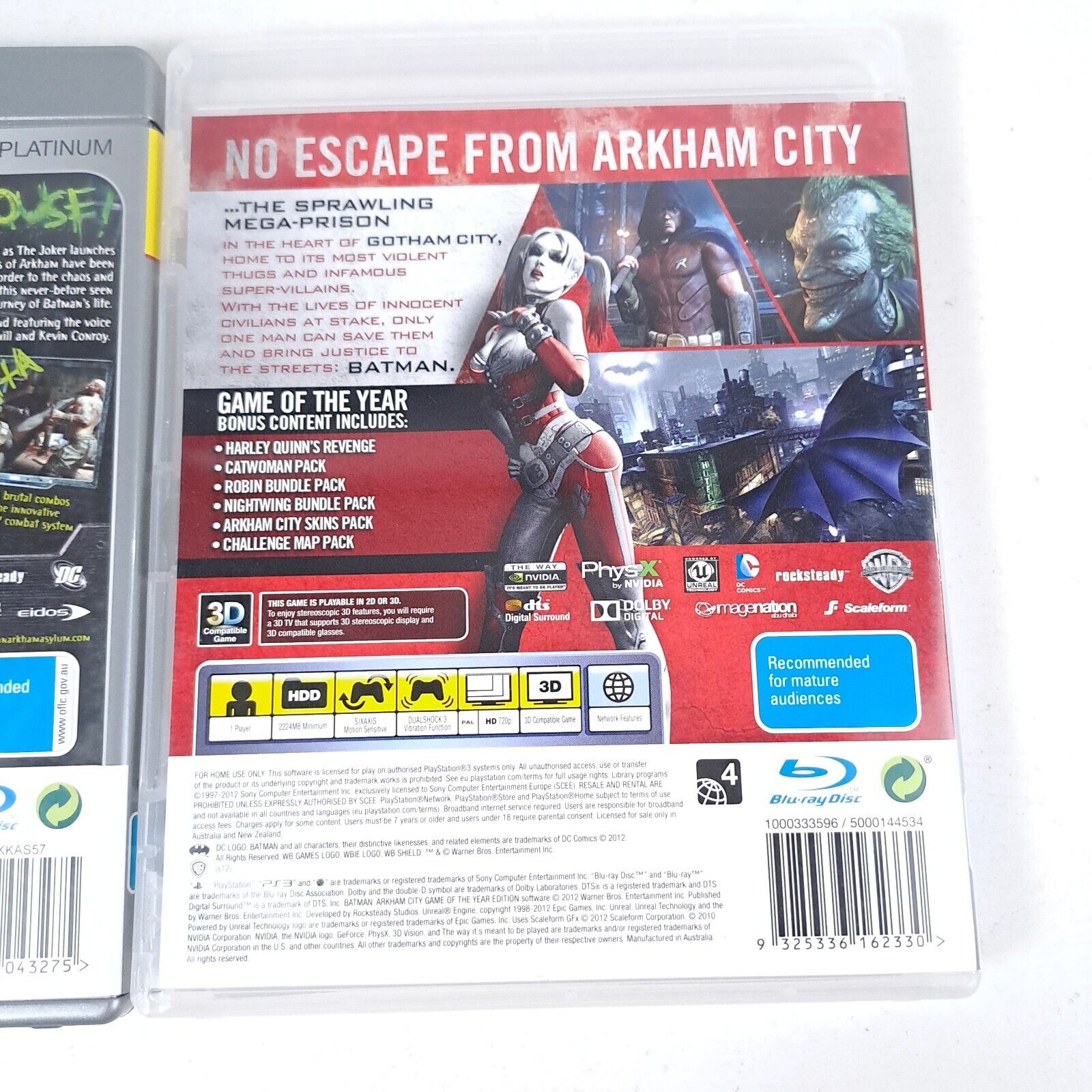 Batman: Arkham City PS3 Game for Sony PlayStation 3 5051892024518