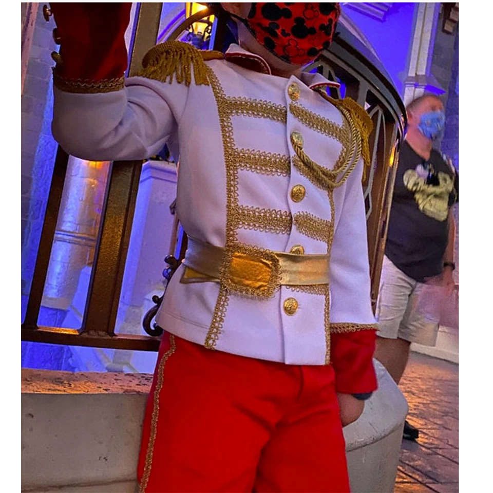 Disfraz de Príncipe Real para Niños Príncipe Encantador Disfraz Cuento de Hadas Libro Semana Traje Foto 4 de 4