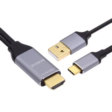 Reversible HDMI 1.4 DisplayPort DP Source To USB 3.1 Type C USB-C Displays Male