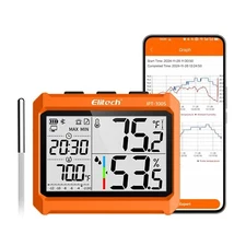 Elitech Digital Bluetooth Hygrometer Thermometer, Refrigerator Ther... Fast Ship