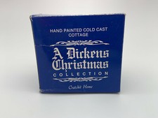 A Dickens Christmas Collection Cratchit Home Miniature Cottage Cold Cast 1988