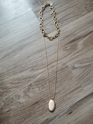 Nordstrom Necklace Layered Gold-Tone Chain Large Statement