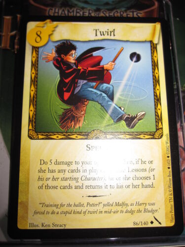 HARRY POTTER TCG GAME CARD CHAMBER OF SECRETS TWIRL 86/140 UNCO MINT ENGLISH - Picture 1 of 1