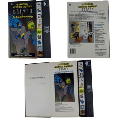 1992 Golden Sound Story Batman Case of the Missing Egg HC