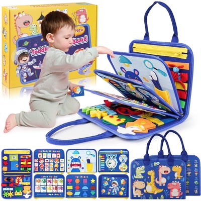 Montessori Busy Board Boy, Toys for 3-6 Years Old Boy, Busy Book Educational ...