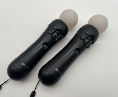 2x Original Sony Playstation Move Motion Controller Schwarz PS3 | PS4 *SEHR GUT*