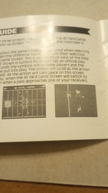 Vintage 1988 Nintendo NES NFL Instruction Manual Booklet