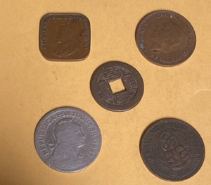 FIVE Beautiful rare world coins lot .Excellent Condition Look bid buy them now!!