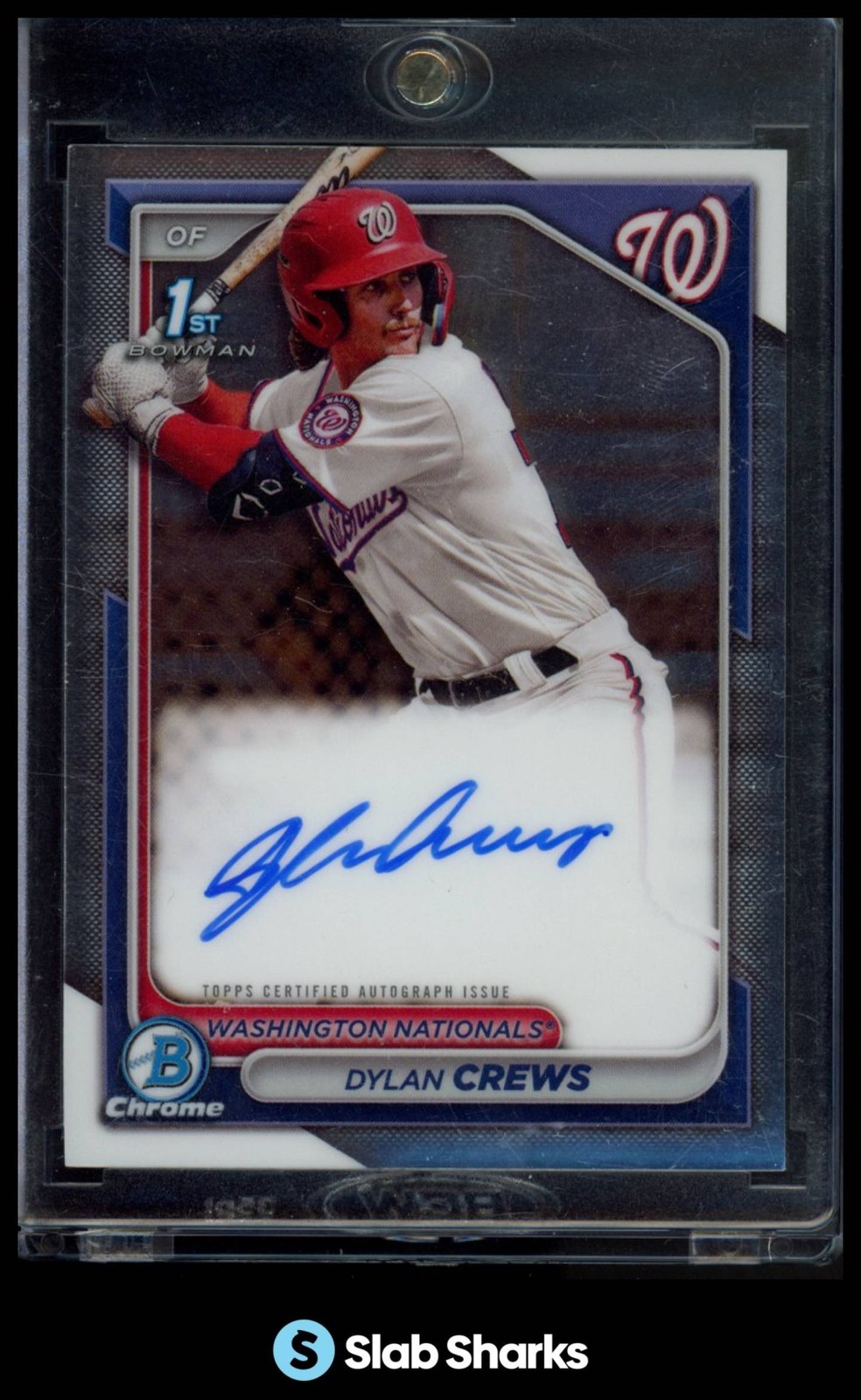 2024 BOWMAN #CPA-DC DYLAN CREWS CHROME AUTO 1ST PROSPECT