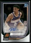 2025-26 Bowman #BCA-RU Ryan Dunn Chrome Autographs