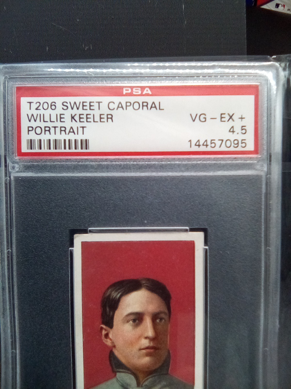 1909-11 T206 -Sweet Caporal 150 Willie Keeler Vic Willis Portrait PSA 4.5 VG-EX+ view 5