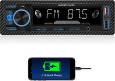 Single Din Bluetooth Multimedia Car Stereo Radio Bluetooth Hands-Free Calling Au