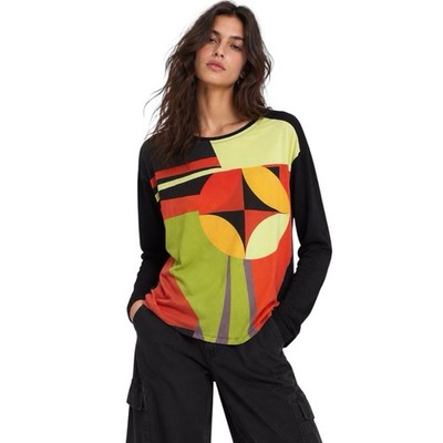 Desigual by Christian Lacroix Abstract Geometric Top Size Large