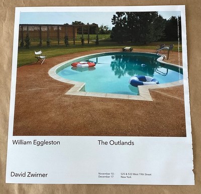 William Eggleston gallery exhibition ad 2022 vtg art show magzne print Outlands