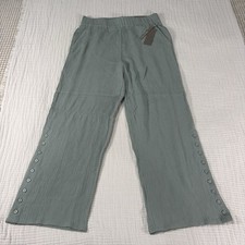 Soft Surroundings Pants Womens Medium Green O...