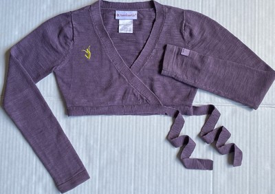 American Girl Wrap Sweater (Isabelle) Ballet Girls Purple Size S (7/8)