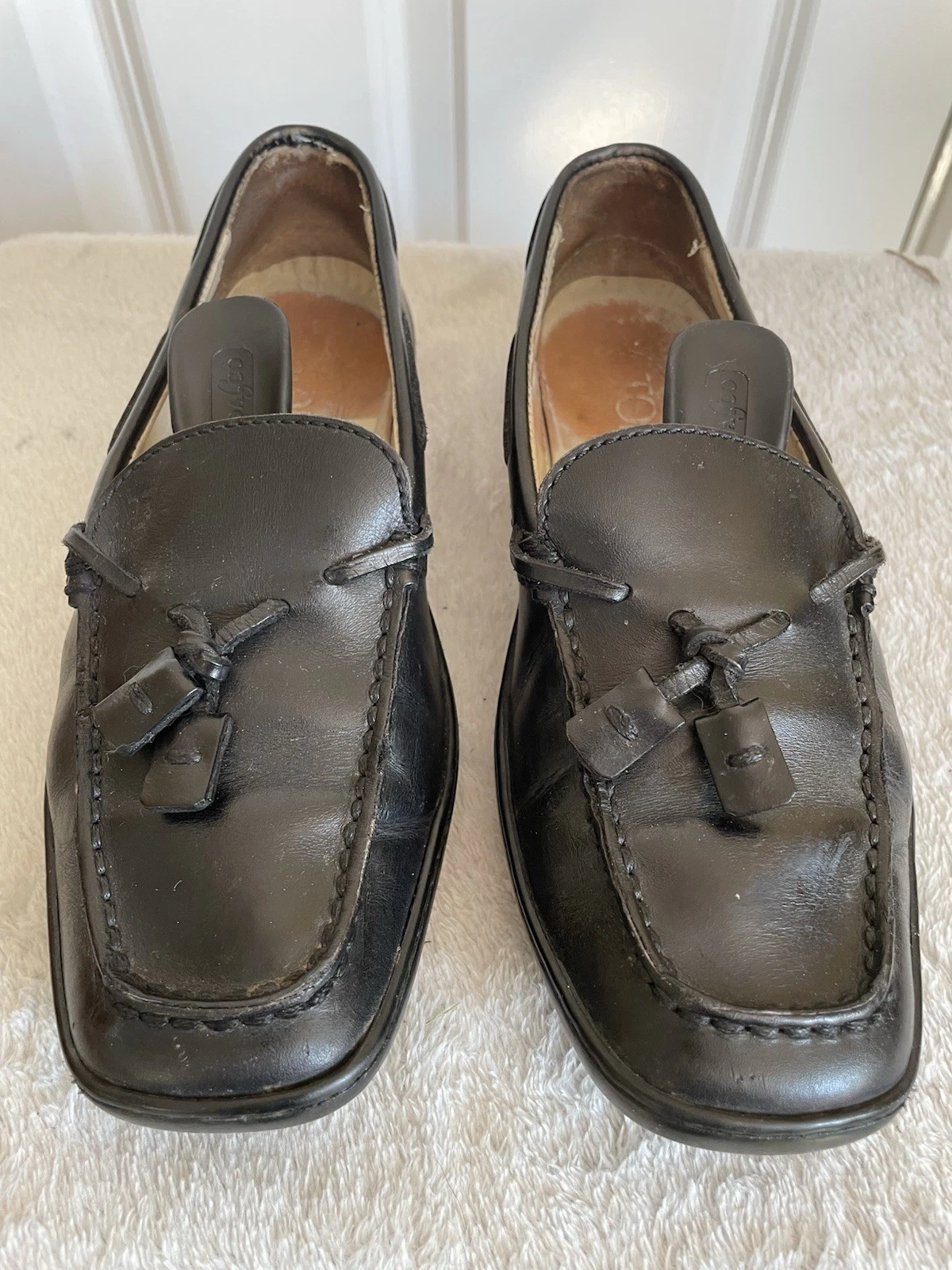 TOD’S MOCASSINI TOD'S IN PELLE NERA con nappa taglia EU 36 UK 3 3 5