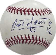 Omar Infante Signed OML Baseball #12 Rawlings Selig Ball – BAS COA Tigers/Braves