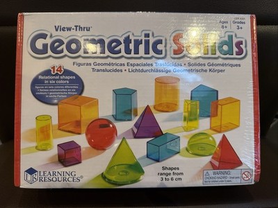 View-Thru Geometric Solids - Geometric Shapes, Back to School Supplies Must H...