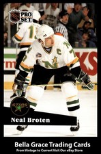1991 Pro Set French Neal Broten #112 Minnesota North Stars NHL Hockey Base Set 
