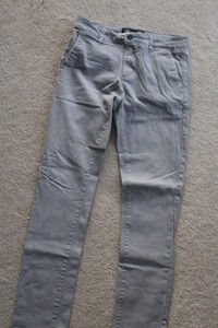RSQ Chino Men 30x32 Jeans London Skinny Gray Denim Gently Used