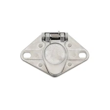 United Pacific 90505 Round 6-Way Male Connector - Split Pin - 1 Unit