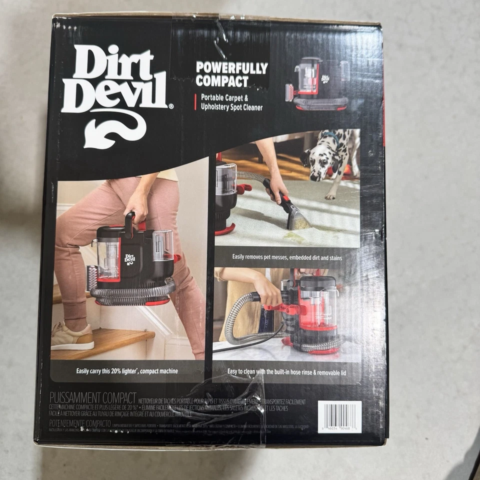 NEW Dirt Devil Compact Carpet & Upholstery Spot Cleaner Lightweight 20oz Tank - Image 2 of 4